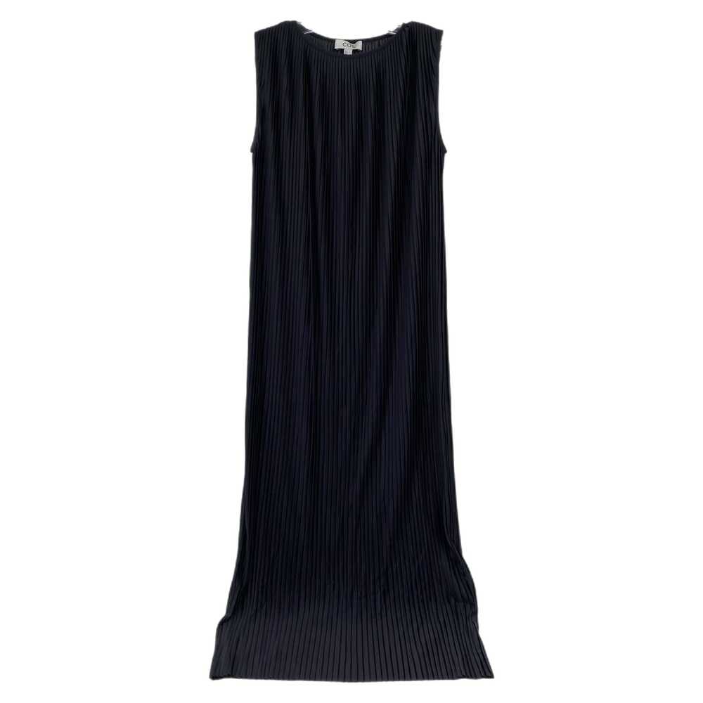 COS Blue Maxi Dress Pleated Sleeveless Round Neck | Womens M